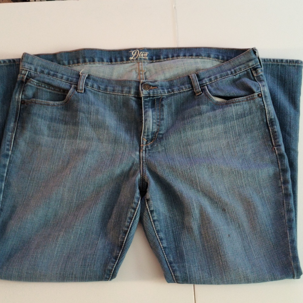 Old Navy Blue Denim Jeans Diva Women's 18 Short